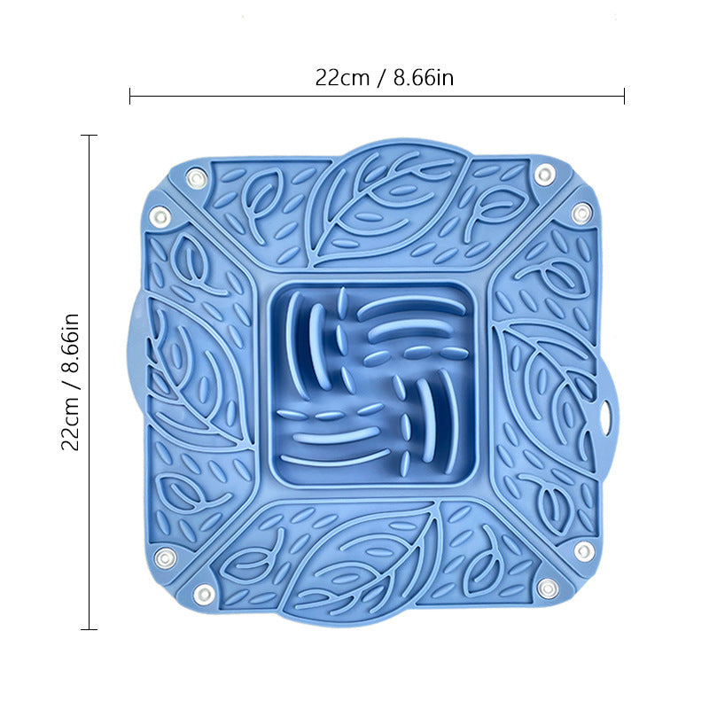 Elevate Your Pet's Dining Experience with Our Silicone Foldable Slow Feeding Mat Bowl